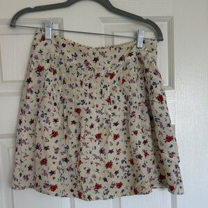 The Kooples 100% Silk Floral Skirt
